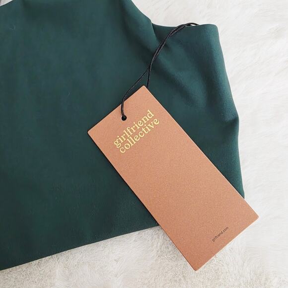 Girlfriend Collective Simone High Support Sports Bra Moss Green XL NWT - Picture 10 of 15